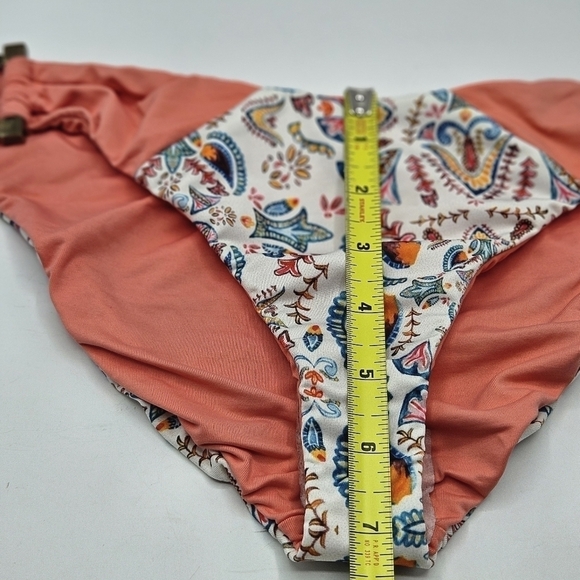 NWT Gypsy 05 swim printed contrast bikini bottom size small bikini bottom only - Picture 2 of 8